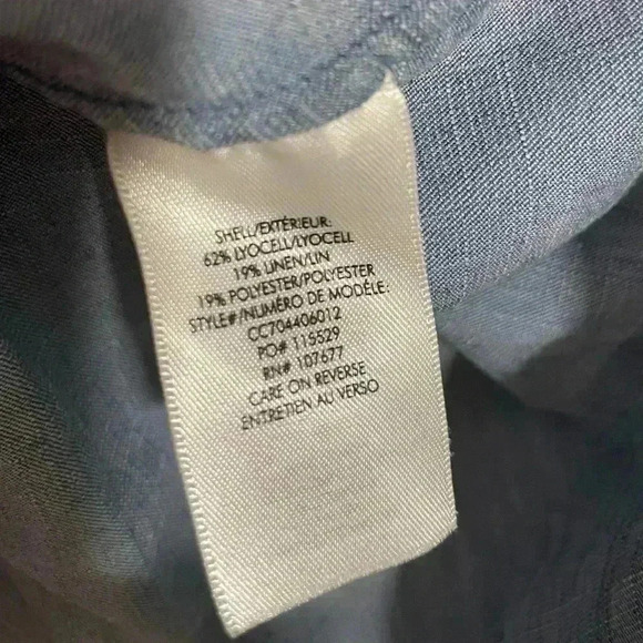 Alice and Olivia Anisa Sleeveless Chambray Denim Tunic Top Womens Size XS - Picture 7 of 8